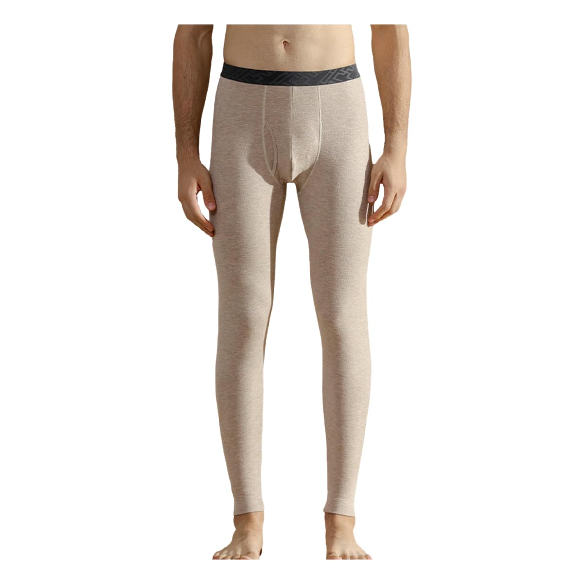 Spodnie termiczne ciepłe spodnie zimowe wełna jedwab aksamit ogrzewanie plus pogrubione legginsy odpowiednie dla mężczyzn
