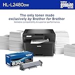 Brother HL-L2480DW Wireless Compact Monochrome Multi-Function Laser Printer with Copy and Scan, Duplex, Mobile, Black & White | Includes Refresh Subscription Trial(1), Amazon Dash Replenishment Ready - Image 4
