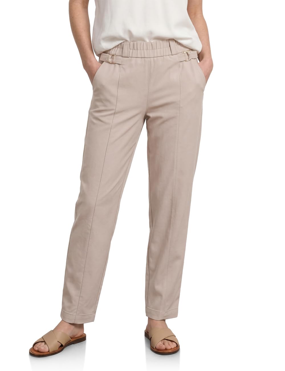 Street One Damen Barrel Leg Hose mit Schnallendetail 3819106
