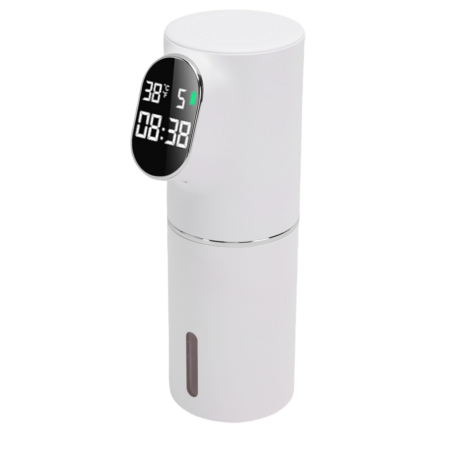 Dispensador automático de jabón espumoso, eléctrico sin Contacto, Recargable por USB, operado por Sensor para Cocina, baño, Material ABS, Capacidad de 320ml, tamaño 211x70mm (Blanca)