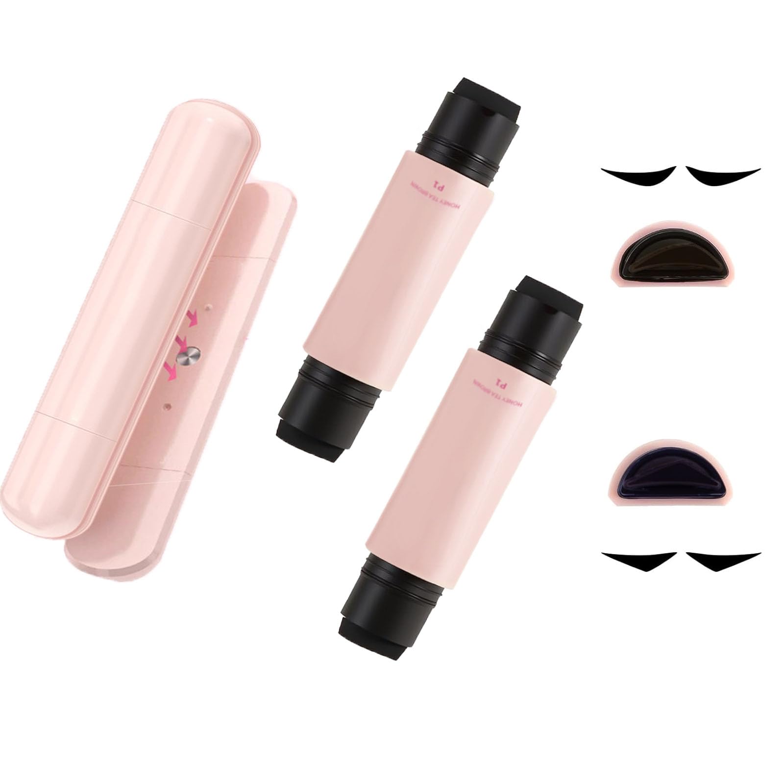 Magnetic 2 Styles Eyeliner Stamp One-Piece Gel Eyeliner Set Eye Stencil Pen for Perfect Wings Long-Lasting Waterpoof Smudgeproof