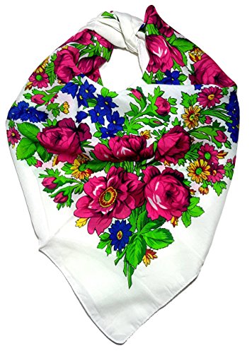 Polish Folk Scarfs & ShawlsTraditional Polish Folk Head Scarf - Classy Floral Collection