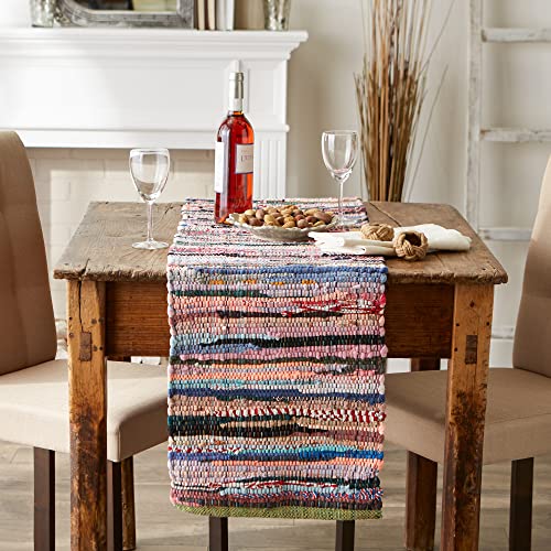 DII Handmade Chindi Tabletop, Reversible and Machine Washable, Table ...