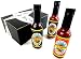 Dave's Gourmet Insanity Sauces 3-Flavor Variety: One 5 oz Bottle Each of Insanity, Hurtin Habanero, and Ghost Pepper in a BlackTie Box (3 Items Total)