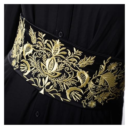 Embroidered Wide Belt Dress Decor Belt Girdle Adjustable Lady Yukata Sash Tie Waistband for decoration3