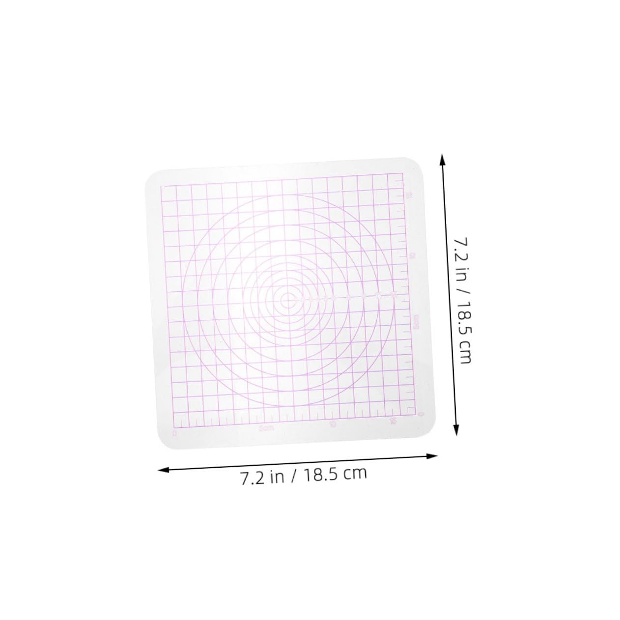 KONTONTY Round Corner Clay Board 2pcs Acrylic Sheets Clay Modelling Homes Art Projects