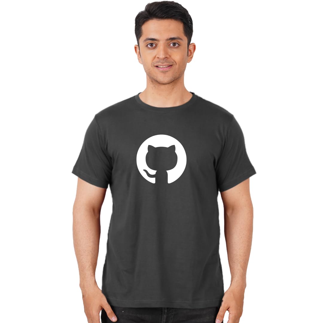 dudeme GitHub Graphic T-Shirt, 100% Cotton T-Shirts for Programmer, Coding, Developer, Software Mens, Round Neck T Shirts for Women, Half Sleeve Tshirt for Men-picture-28