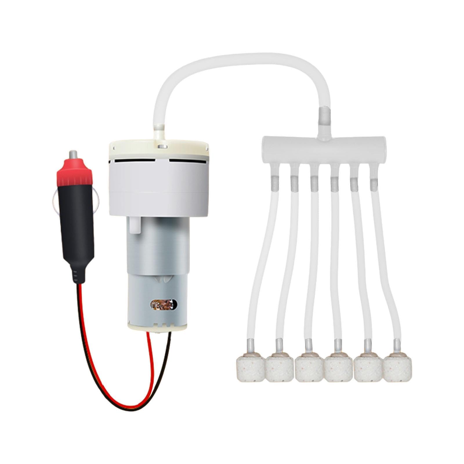 perfk Diffusore per Pompa d'Aria per Acquario Robusto con Accessori, ossigenazione, Multiuso, Portatile, Pratico, aeratore per Acquario, Silenzioso, Stile 9