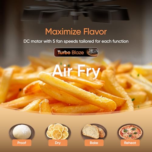 Cosori Turbo Tower Pro Dual Air Fryer, 10.8L Ceramic Coating, Stacked Space-Saving Design, DualBlaze Even Heat Tech, Rapid Heat System for Faster, Crispier Cooking, Smart Control, Energy Efficient - Image 6
