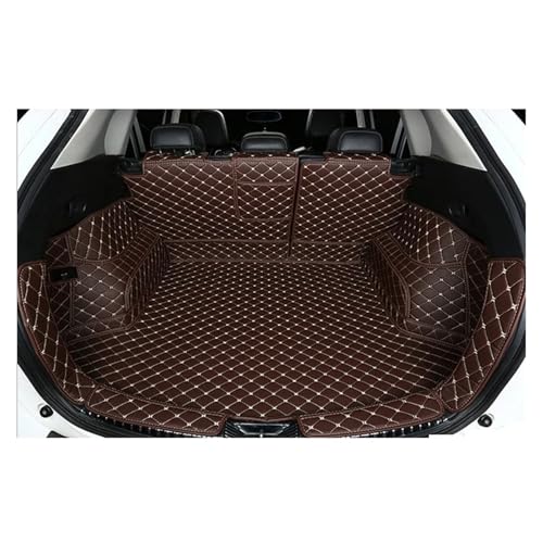 Alfombrilla Maletero Coche Para Mazda Para CX-5 Para CX5 CX 5 KF 2017-2024 Estera Trasera Maletero Revestimiento Cuero Bandeja Suelo Alfombra Protector Almohadilla Barro Alfombrilla Maletero(Brown ful