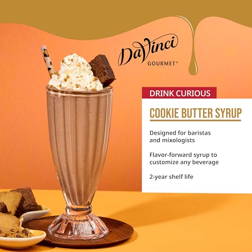Image of DaVinci Gourmet Cookie Butter Syrup, 25.4 Fluid Ounces (Pack of 4)