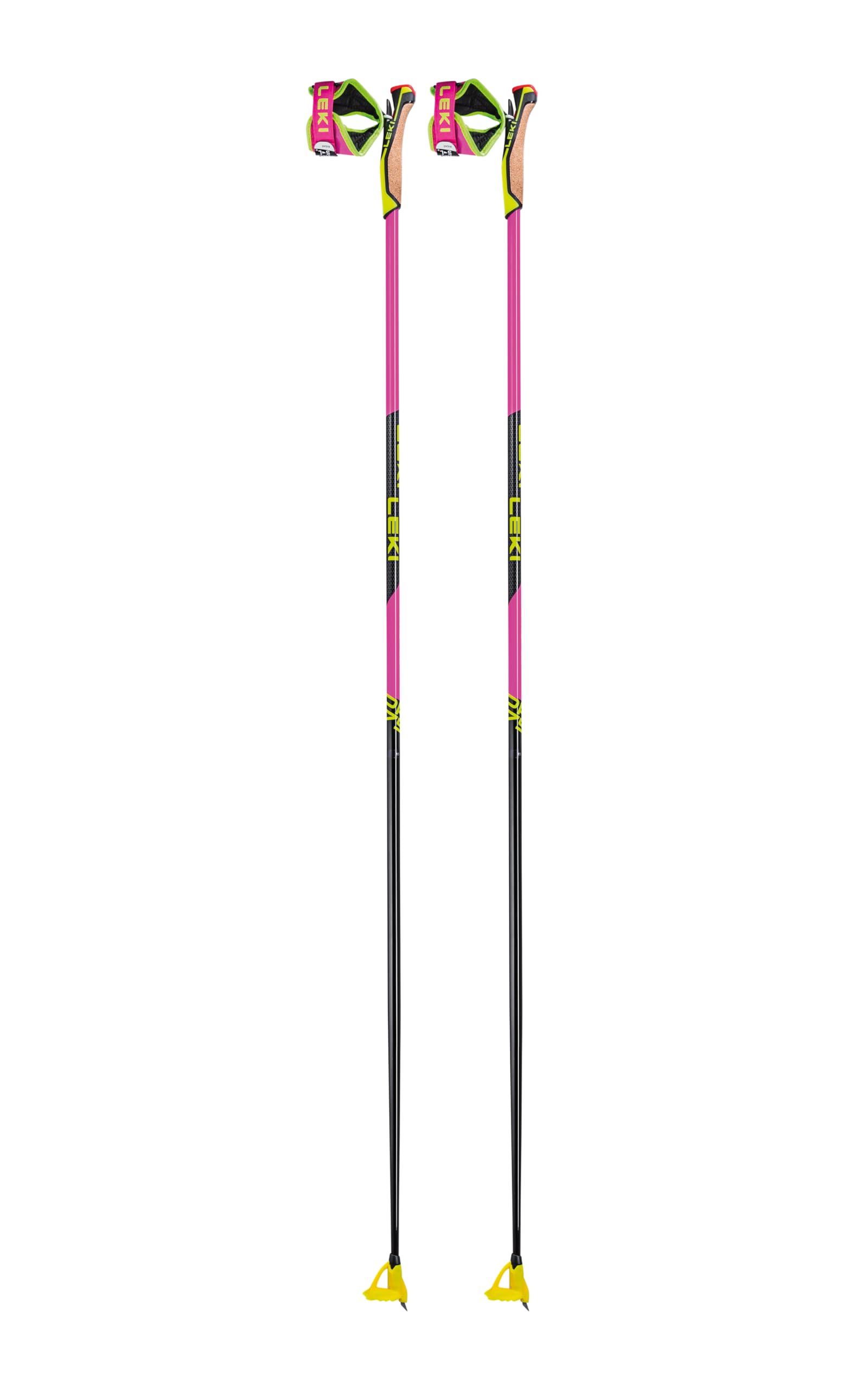 LEKI Prc 750 Pink-Schwarz - Robuster Leichter Carbon Langlauf Skistock, Größe 160 cm - Farbe Neon Pink - Neon Yellow - B