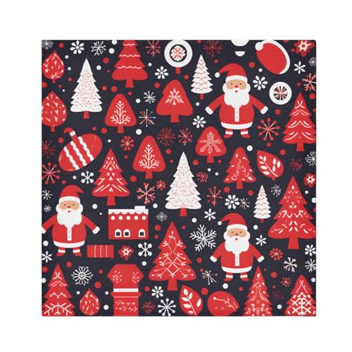 Servilletas de Tela Navideñas de Terciopelo Satinado 20x20 pulgadas 6 unidades miniatura 1