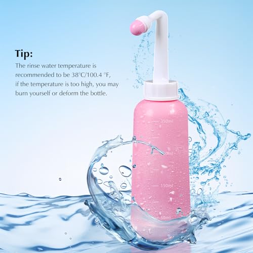 OOCOME Peri Bottle for Postpartum Care, Travel Large Capacity 12oz/350ml, Portable Handheld Bidet for Perineal Recovery and Cleansing, New Mom After Birth Recovery Essentials