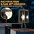 Aoceley Dusk to Dawn Outdoor Post Light with Pier Mount Base, 2-Pack Modern Lamp Post Light Fixtures Waterproof Aluminum Pier Lights Outdoor Column Lights Exterior Post Lantern with Clear Glass Shade