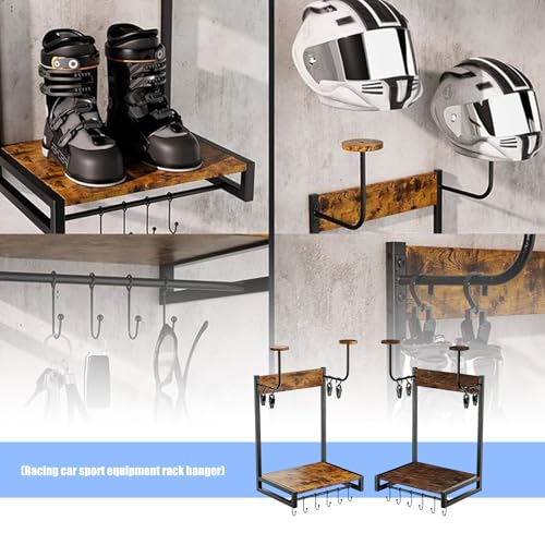 Support mural permanent pour équitation et rangement de casque solide - 2