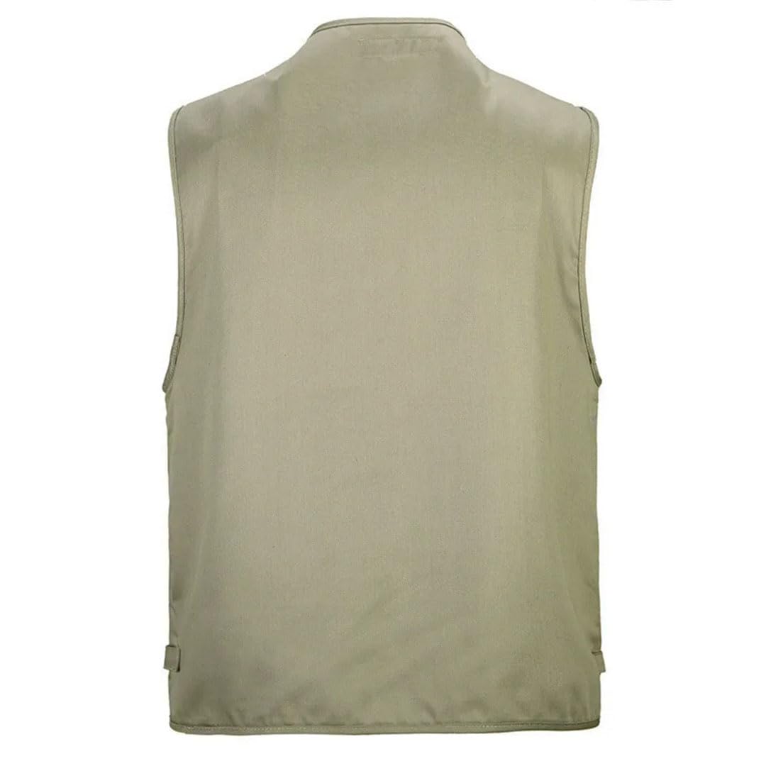 Chaleco de verano para hombre, con múltiples bolsillos, para fotografía, pesca, malla, chaleco de pesca para hombre