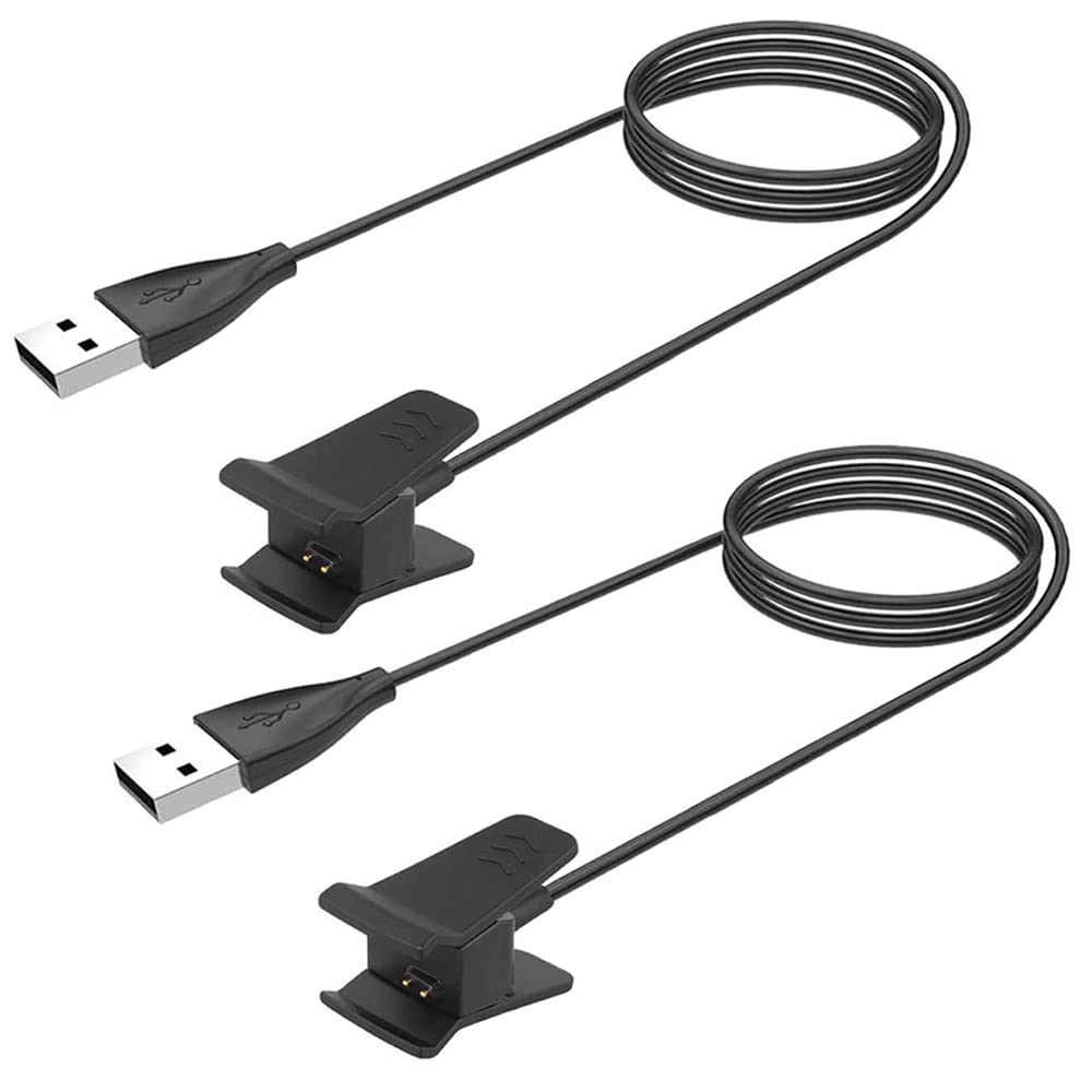 Threeeggs 2 Pack Charger Compatible with Fitbit Alta Fitness Tracker, Replacement Charging Cable USB Charge Clip for Fitbit Alta Wristband 100cm / 3.3ft