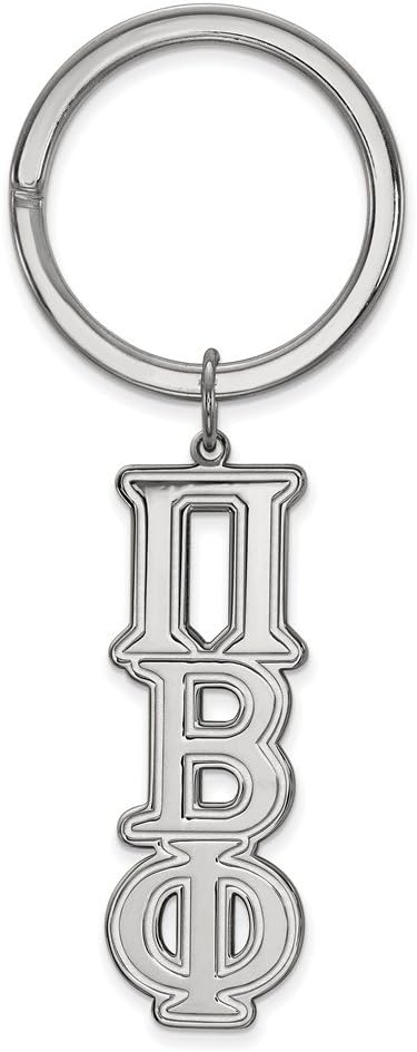 LogoArt Sterling Silver Pi Beta Phi Key Chain