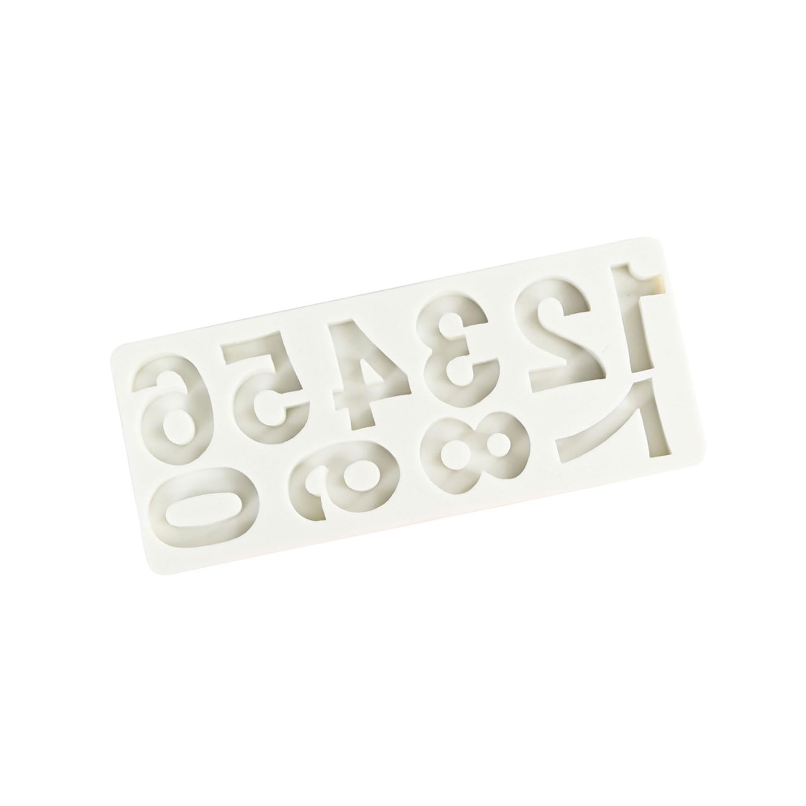 NVOQILIN Script and Number Fondant Silicone Cast for Baking Decoration Not Stick Face Dishwasher Safe Heatproof Substance Double Purpose Fondant Letter Molds