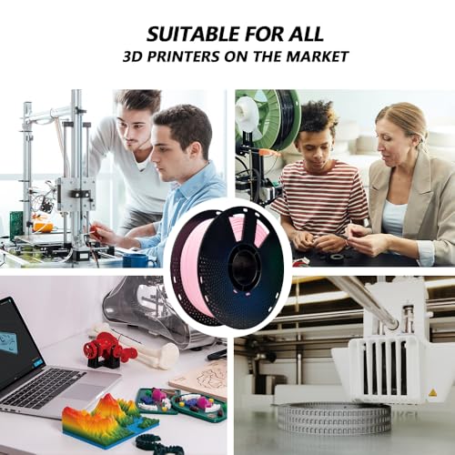 Image of iBOSS Matte PLA+ 3D Printer Filament 1.75mm, Matte Surface & Low Warping Filament 1kg Spool (2.2 lbs), Accuracy + /- 0.02 mm, Fit Most FDM Printers (Matte Water Pink)