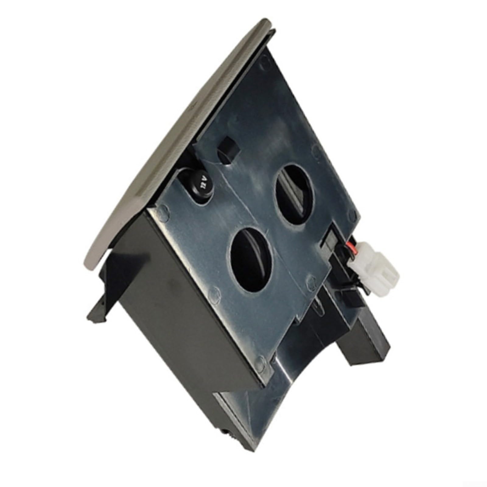 HpLive Portabevande consolle centrale in robusto ABS e metallo, adatto per Transporter T5 e per Multivan 2009-2015, guida a destra, nero/grigio, OEM 7H285860130T (grigio)