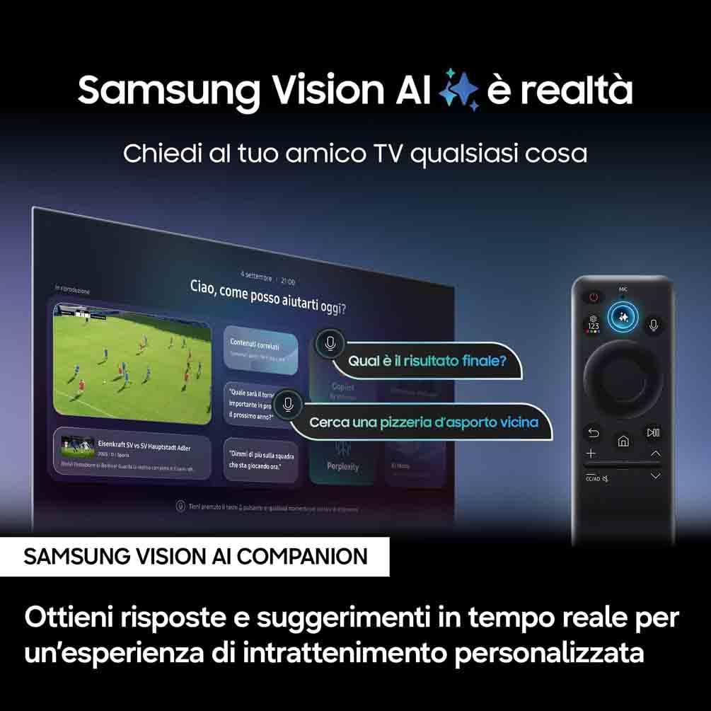 Samsung QLED 4K Smart TV 43'' QE43Q7F4AUXZT Q4 Processor, Quantum Dot, Motion Xcelerator, OTS Lite, 2025