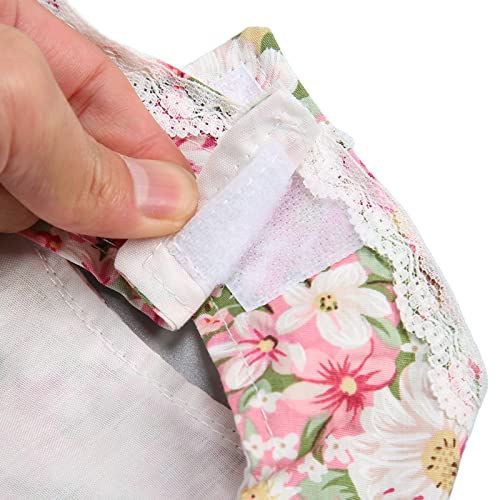 Vestido para Cachorro, Macio para a Pele Com Fecho de Velcro Rosa Cachorrinho Princesa Vestido de Re