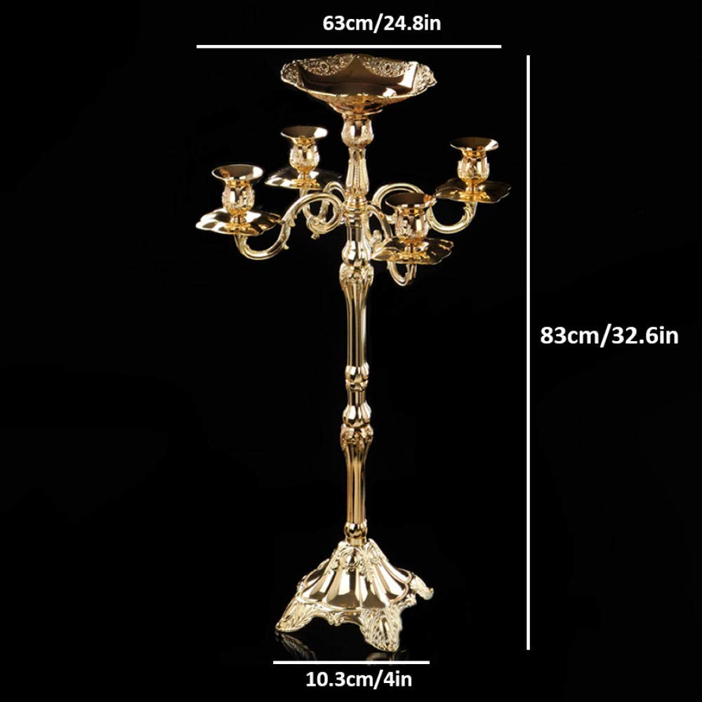 Sunnychicc 2 Sets Halloween Candelabra Centerpiece with Glow Blue Flames 3D Skull Bat Candelabra Decoration Spooky Black Halloween Candlestick Holders Decoration