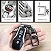 SDSHSM Metal Car Key Chain for Audi A3 RS3 A4 A5 A6 A7 RS7 A8 Q3 Q5 Q7 R8 Keychain Key Ring for Car Accessories Black