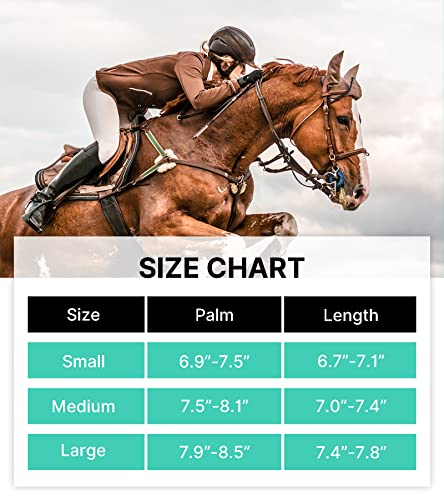 Thapower Horse Riding Gloves Women Equestrian Riding Gloves Ladies Youth Girls Flower Pattern Horseback Leather Gloves Summer Winter Outdoor Sports Mittens #TOP5