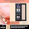 KLARSTEIN Cantinetta Vino Design, Cantinetta Vino Refrigerata a Zona Singola per Vino Rosso, Bianco e Birra, Controlli Touch, Frigo Vino Cantinetta per Esterno/Interno, 5-18°C, 32L, 12 Bottiglie