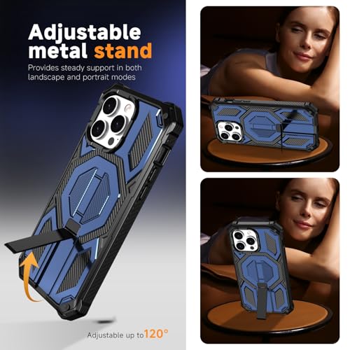 Coque iPhone 13 Pro Max MagSafe bleue pour éviter les écrans brisés