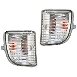 Driver and Passenger Park Signal Front Marker Lights Lamps Lenses Replacement for Toyota SUV 81521-42050 81511-42050