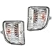 Driver and Passenger Park Signal Front Marker Lights Lamps Lenses Replacement for Toyota SUV 81521-42050 81511-42050