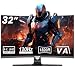 Gawfolk Gaming Curved Monitor 32 Zoll 120Hz, 1500R Ultrawide PC Bildschirm UHD 3840x2160P, Gebogenes Computerbildschirm, VA, Displayport, HDMI, VESA 100 * 100mm