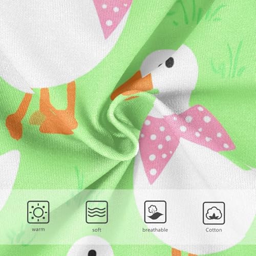 Toddler Underwear Floral 2t Cotton Cute Panties Girl Colorful Kids Briefs Undies Cute White Geese Green3