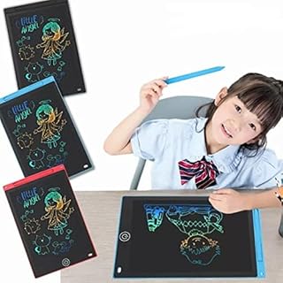 Lousa Mágica Tablet LCD Lousinha Mágica Infantil Digital 12” Polegadas Brinquedo Infantil Para Criança Escrita Colorida Escrever Desenhar, PREMIUM Globi Imports.