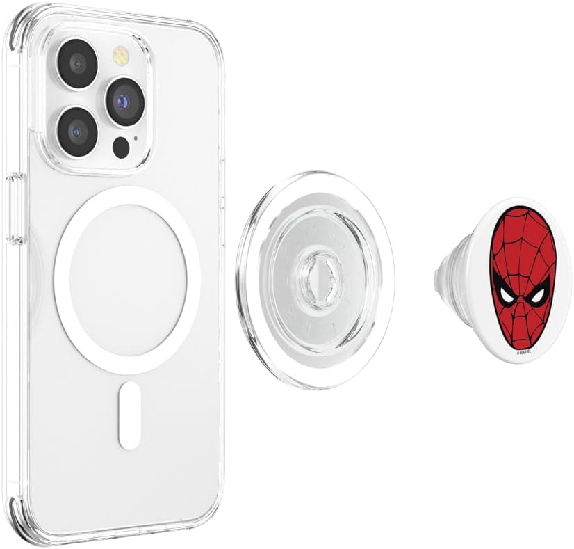 Marvel Spiderman Portrait Head PopSockets MagSafe PopGrip for iPhone