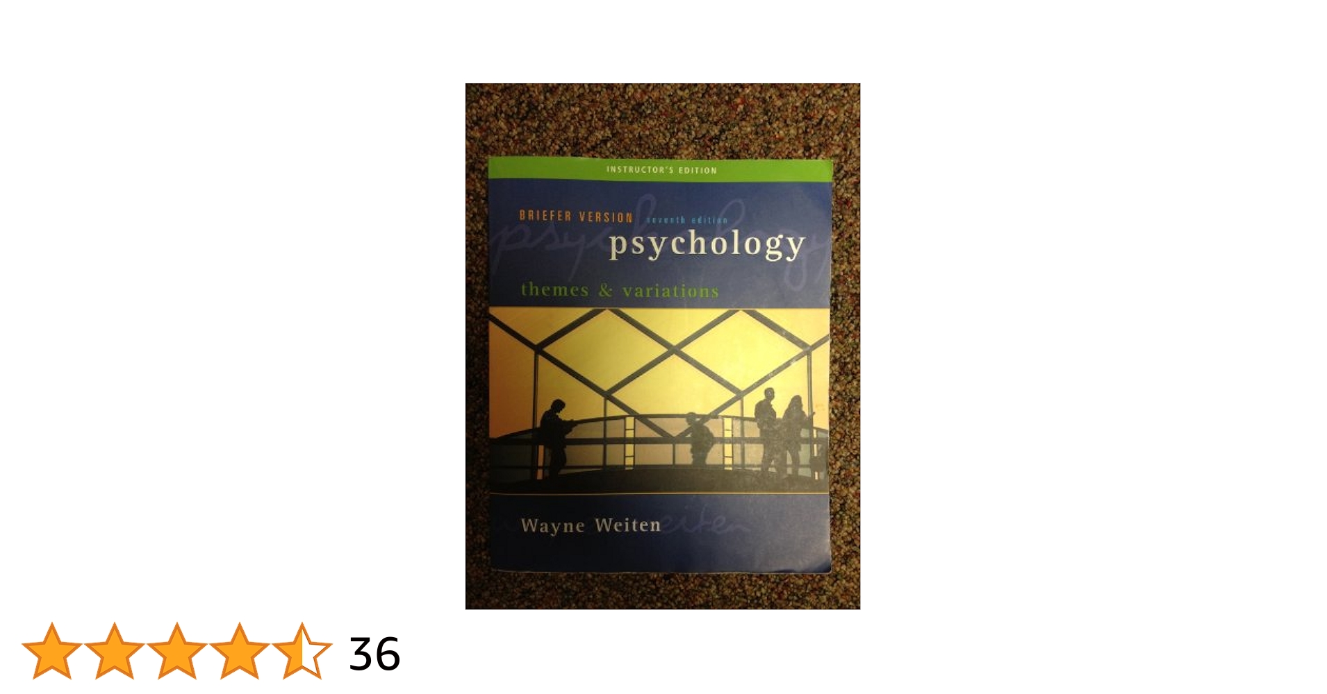 希少本　Psychology THEMES AND VARIATIONS Psychology: Themes And Variations; Briefer Edition: Weiten