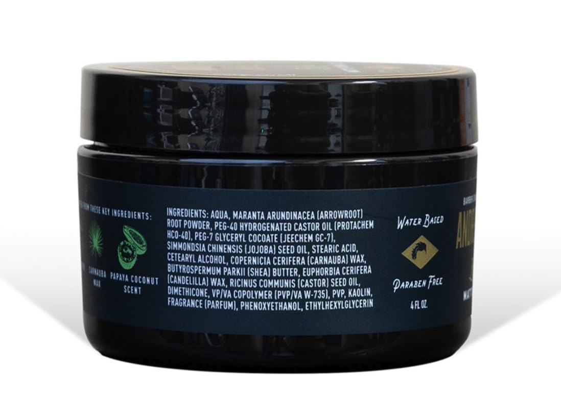 ANDREW JAMES Be Easy | Cream Pomade | Firm Strong Hold | Natural Matte Finish | 2.75 Ounce | Pack of 1