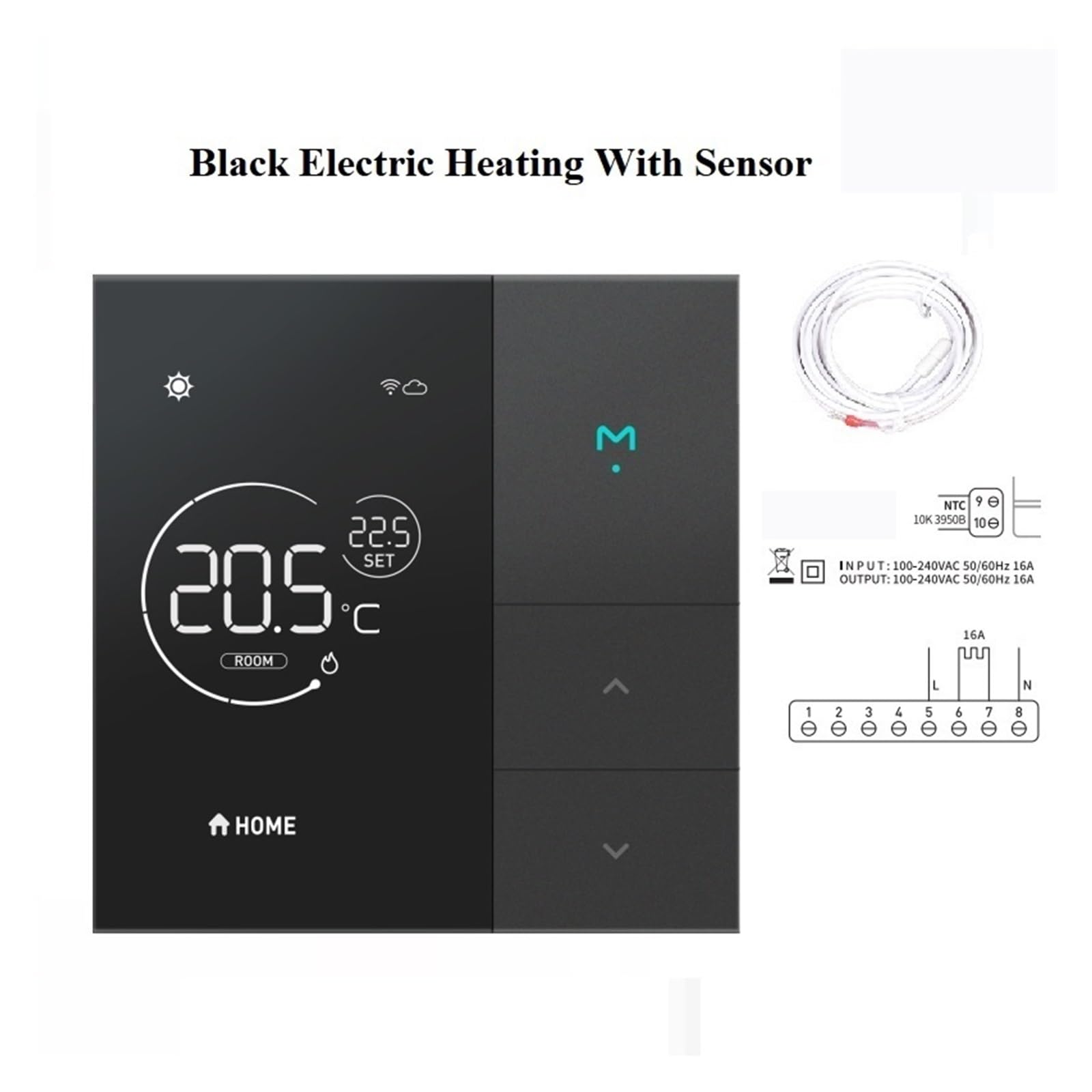 5 stuks voor Tuya ZigBee Radiator Thermostaat Slimme Thermostaat Verwarming Digitale Programmeerbare Verwarmingsthermostaat, Compatibel met Alexa/Google Home