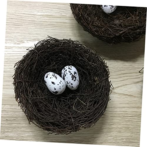 Gogogmee Hand Decor Present Decorations Bird Cages For Parrots Rustic Birdhouses Outdoor Birdhouses Wall Mounted Bird House Chocolate Bird's Nest Hummingbird Bird Feeder Natural Bamboo #TOP2