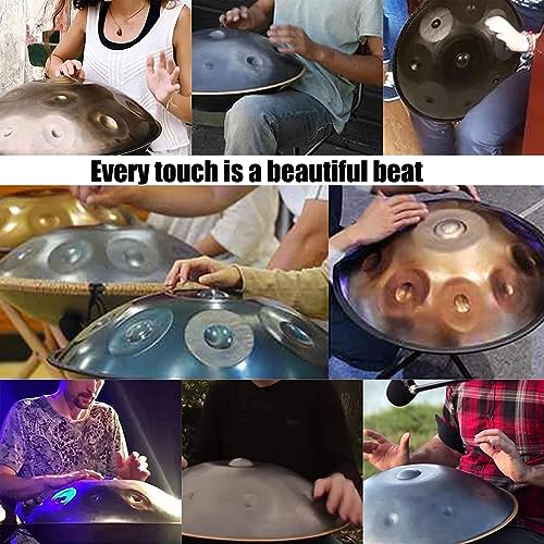 Tambor Handpan 9 Notas en Re Menor 22 pulg miniatura 6