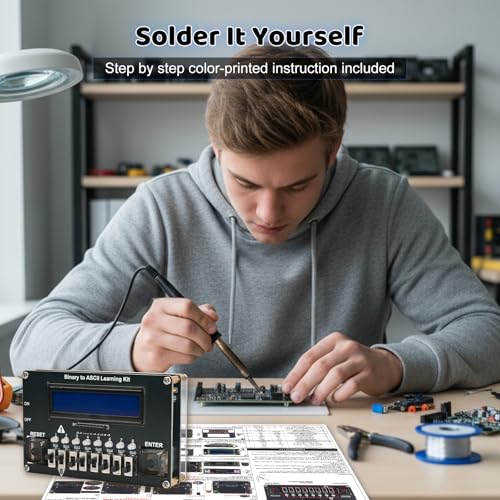 PEMENOL DIY Binary ASCII Code Transmitter Soldering Practice Kit - Image 5