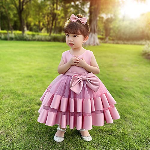 Nssmwttc Baby Infant Bowknot Easter Dress Toddler Girls Tutu Gown Ruffles Christmas Formal Party Dresses Frocks thumb #2