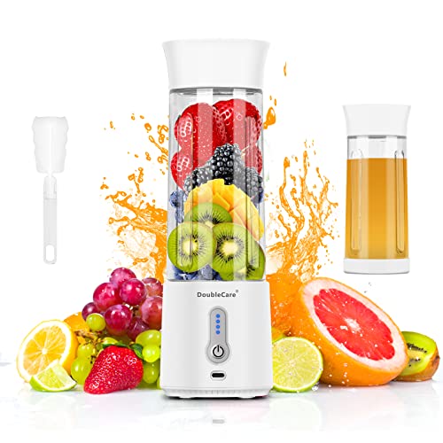 Portable Blender for Shakes and Smoothies,500ml Electric Juicer, 4000mAh Smoothie Blender with...
