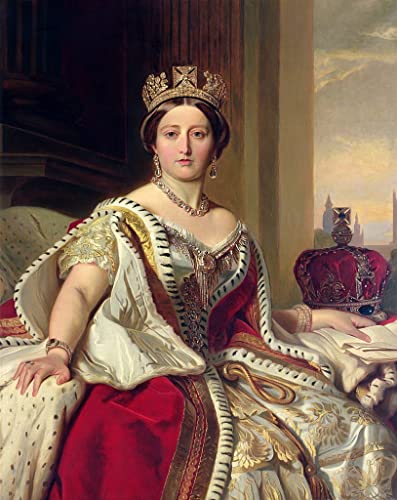 Image sur toile nordique reine Xaver Winterhalter déco chambre 60x90cm