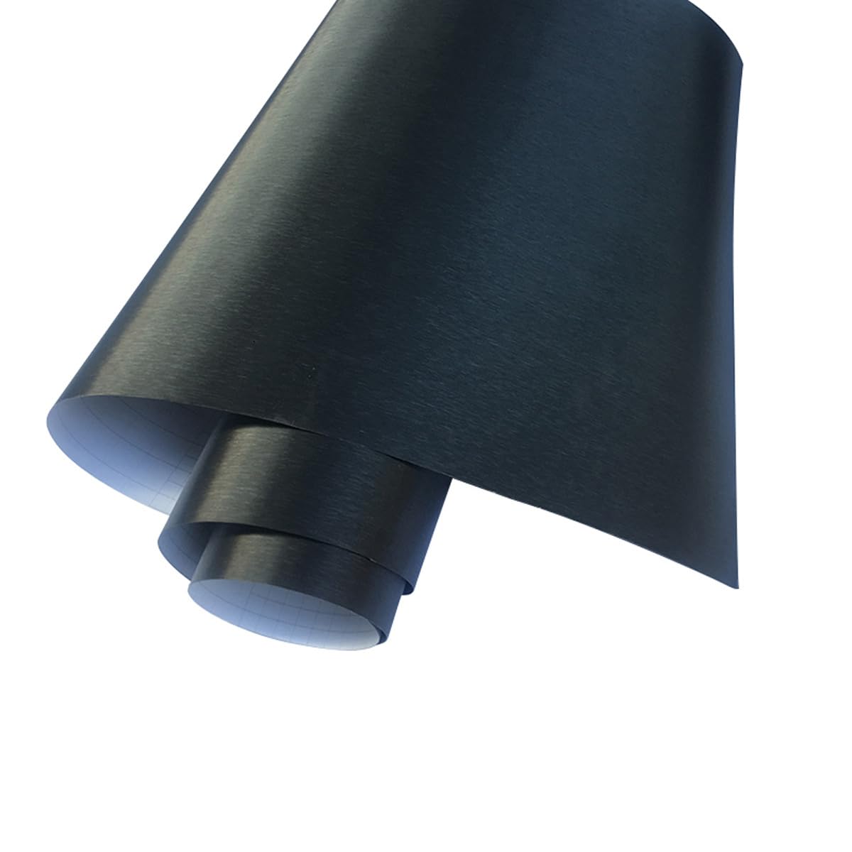Autocollant Auto-adhésif sans Bulles, Film Vinyle Brossé 50 x 200 cm pour Décoration Intérieure et Extérieure, Gris Foncé