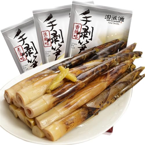 手剥笋 たけのこ 泡椒笋 中国お菓子 辛い スナック 四川唐辛子激辛たけのこ 竹笋泡椒麻辣手で皮をむいたタケノコ 230g/袋 新鮮なタケノコ スナック菓子 中華名物中華食材 開いた袋即食休?小吃零食下午茶唐辛子 インスタントタケノコ 細かく刻んだタケノコ